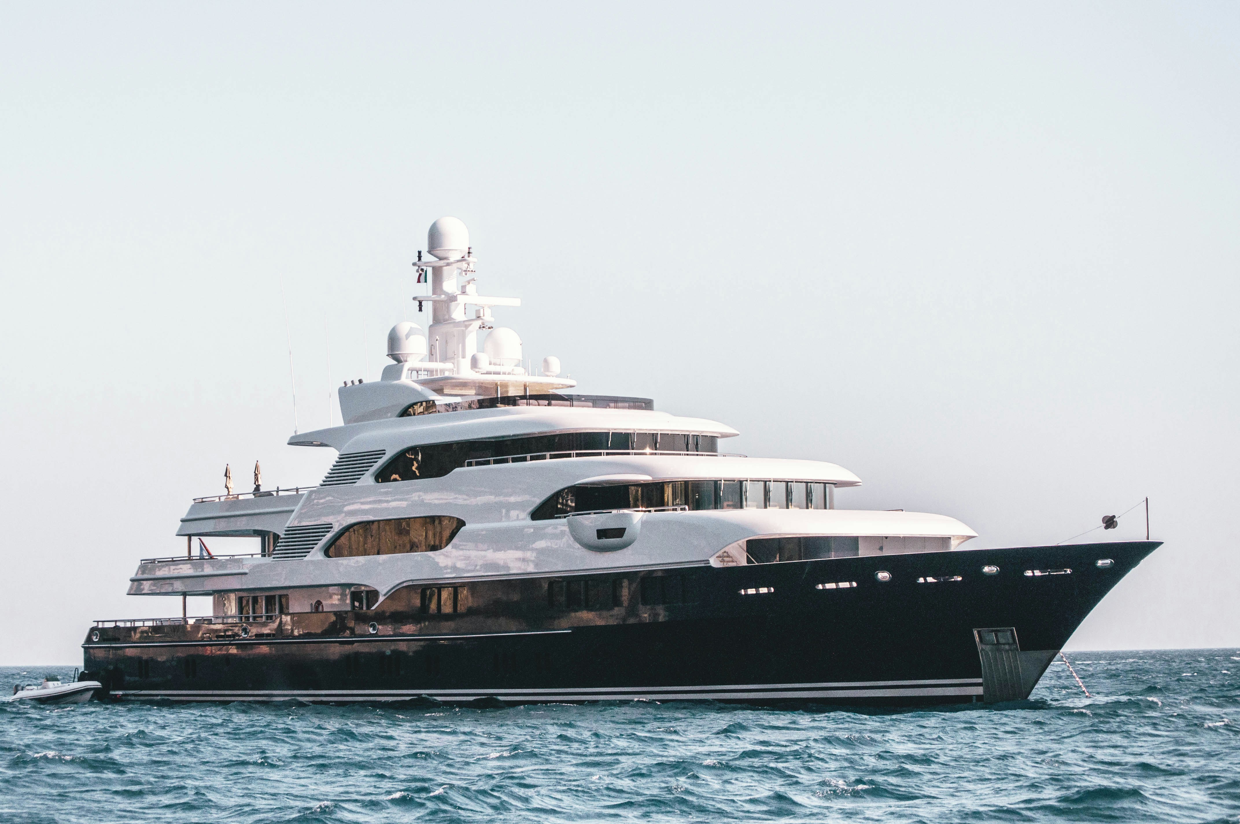 Well-staged yacht interior